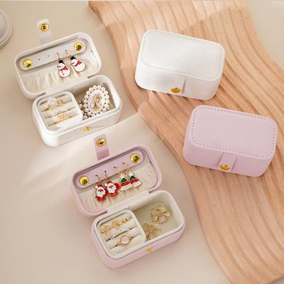Schmuckschatulle, Mini-Ringe, Ohrringe, Halsketten, Lippenstift, Aufbewahrungsbox, Schmuck-Organizer für Reisen und Outdoor