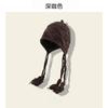 Winter New Hat Women's Handmade Fringed Knitted Hat Trendy Wool Hat Fashionable Versatile Headhat