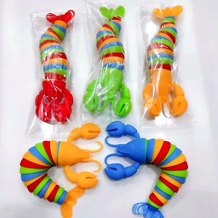 Rainbow Caterpillar Decompression Toy - Educational Slime Snail for Stress Relief