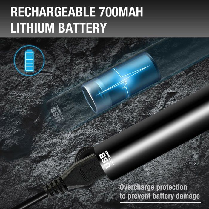 Tournevis électrique - duratech - dt105010au - 50 embouts en acier s2 - rechargeable usb - led intégrée