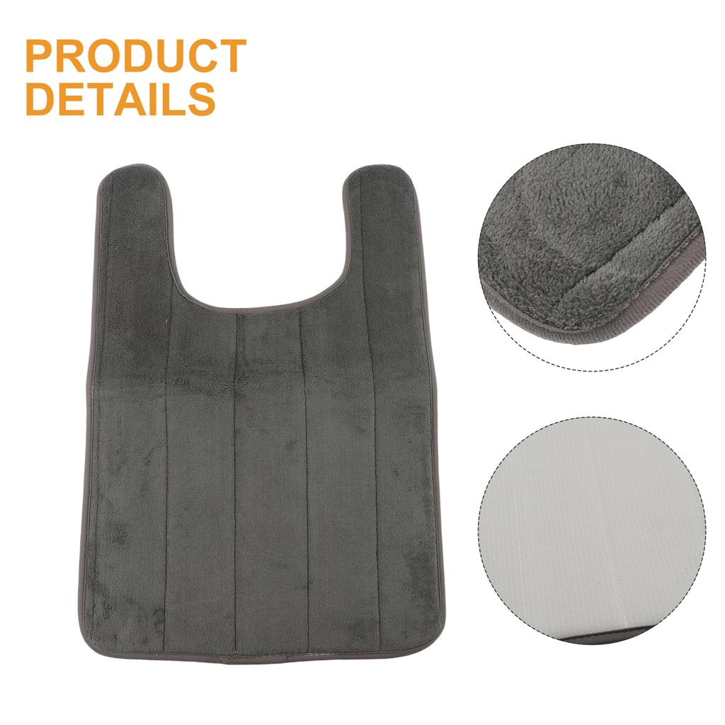 Langlebige Toilettenbodenmatte für Badezimmer, farbecht und feuchtigkeitsabsorbierend