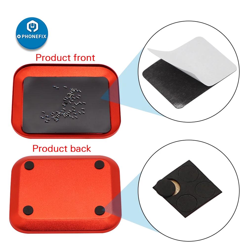 Aluminium Alloy Magnet Screws Disk Storage Plate Magnetic Mini Screw Mat Tray Plate for RC Airplane Car Boat Phone Repair Tool