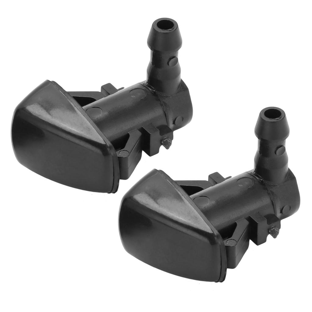 2pcs Windshield Washer Spray Jet Nozzle 986303X900 Black ABS Replacement for Rio 2011‑2016