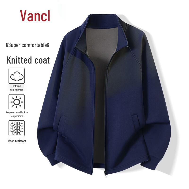 

VANCL Men s Heavyweight Fleece Lined Stand Collar Jacket XL