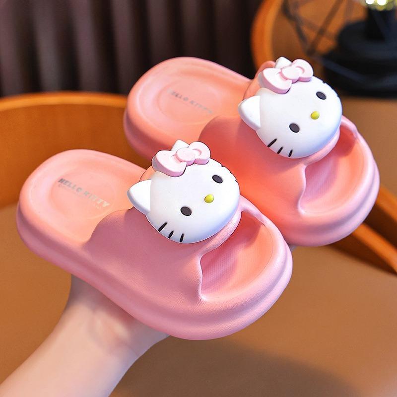 Flip-flops for Girls, Cartoon-style, Cute and Slip-resistant Indoor Soft-soled Shoes