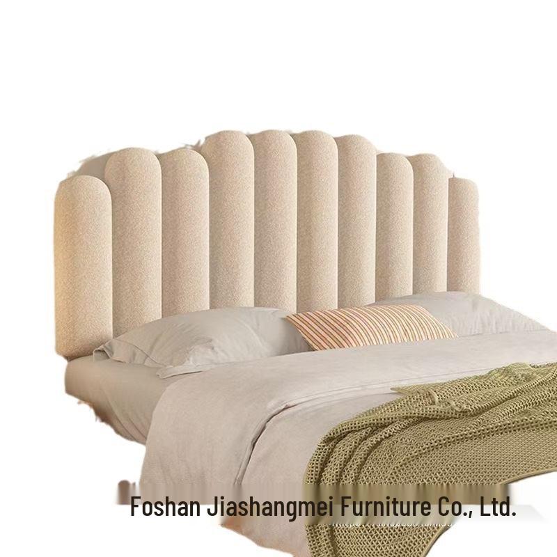 Cremefarbenes Nordisch Minimalistisches Selbstklebendes Weiches Kissen Kopfteil - Tatami-Stil, Antikollision, Unregelmäßige Form