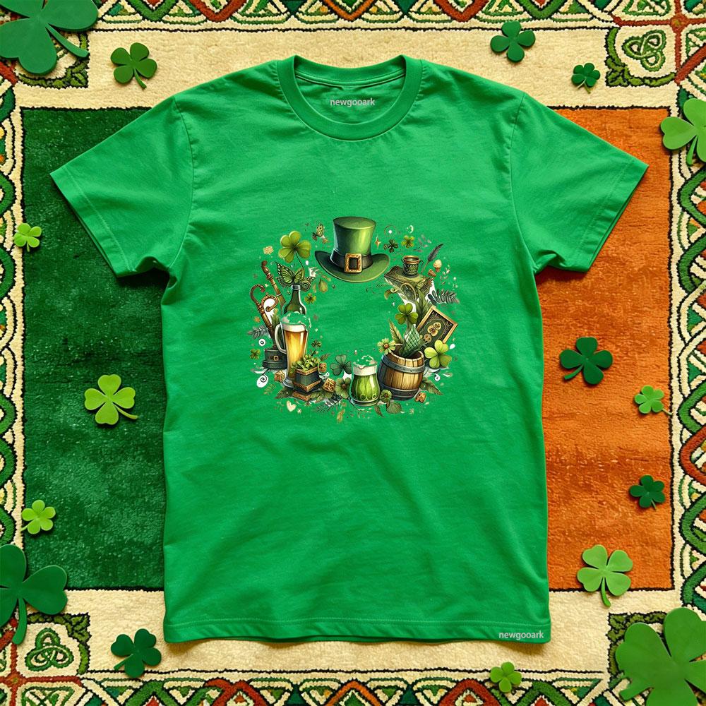 Saint Patrick Lucky Irish Green T Shirt Man Cotton Casual Funny Festival Printed T Shirt Retro Unisex Adult Party Tee