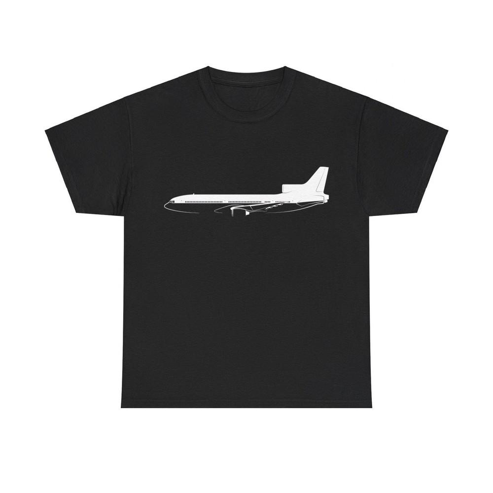 

Lockheed L-1011 TriStar Silhouette Airplane T-shirt 4XL