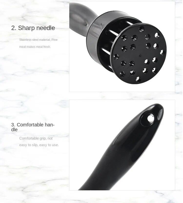 Edelstahl Küchenwerkzeuge Kochen Professionell Fleischklopfer Nadel Zubehör Steakklopfer Nadel Rippenbrecher