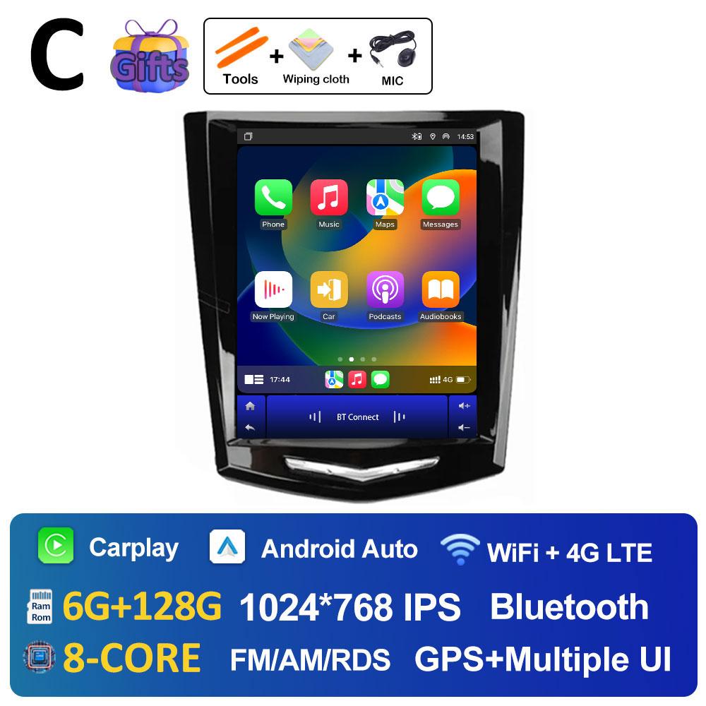 For Cadillac ATS XTS CTS SRX 2013 2014 2015 2016 DSP Stereo Wireless Carplay Android Auto 2.5D Touch Screen Head Unit No 2 din