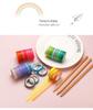 60 Solid Color Rainbow Washi Tape Set for Journaling & Decoration