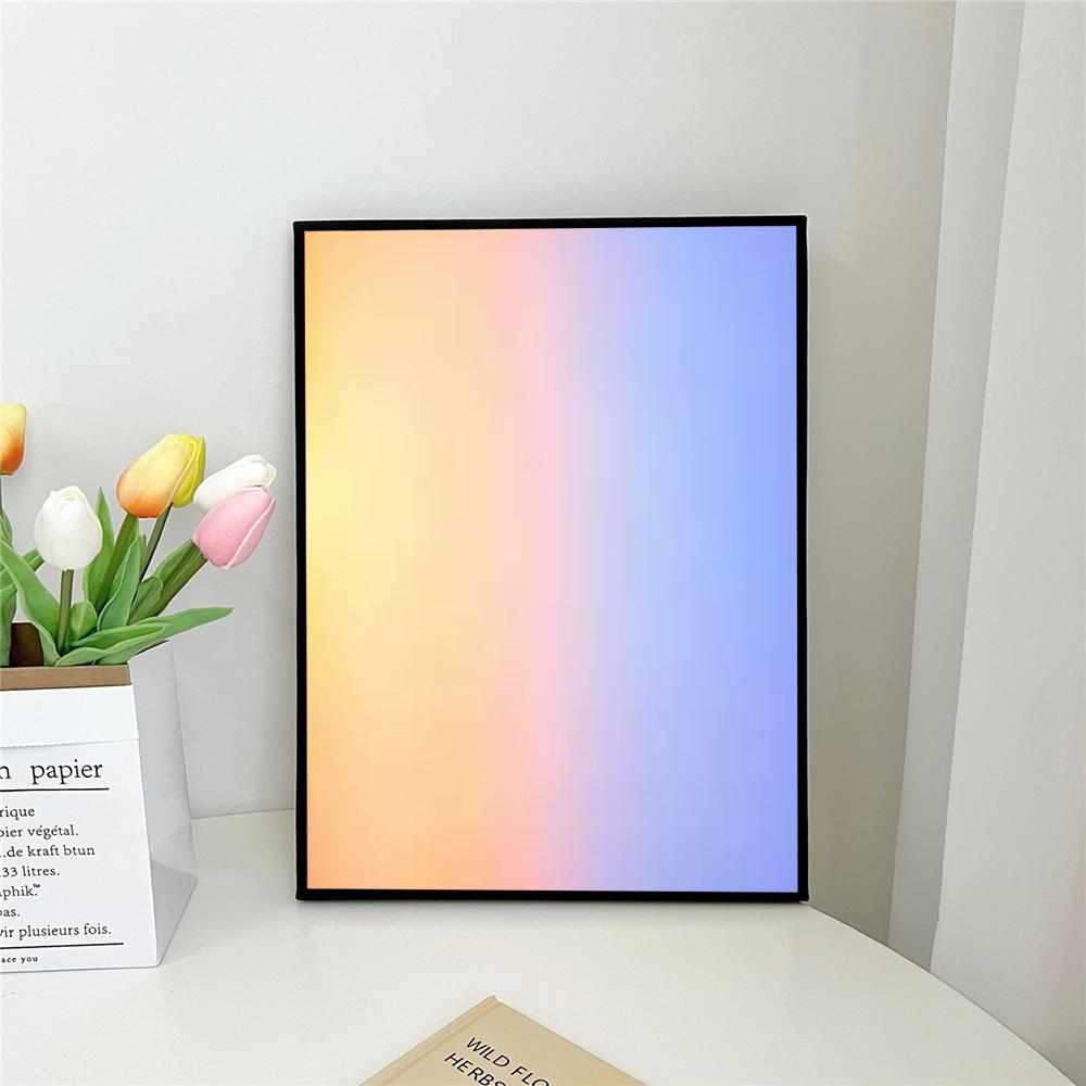 

1 шт. Градиентная аура самоклеящаяся художественная водонепроницаемая бумажная наклейка для декора стен кофейни, бара 21cm×30cm NoFrame