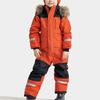 Children's Fashion Outdoor Waterproof Fleece-Lined Thickened Warm Boys' And Girls' One-Piece Ski Suit
