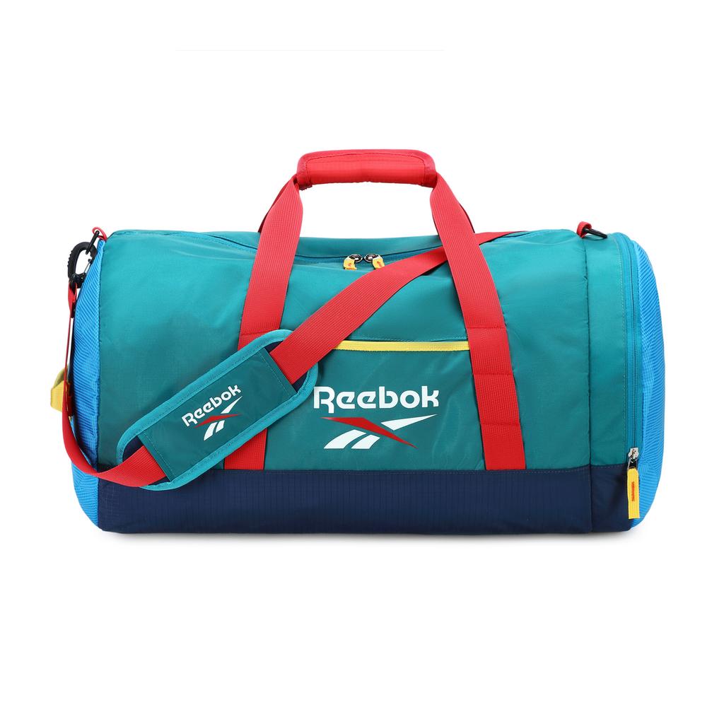 Reebok 42L Fabric Travel Bag Unisex Peacock Blue/Black RB250624M