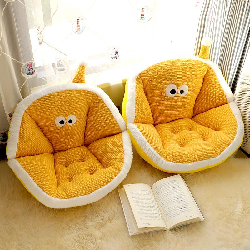 Cartoon Backrest Cushion Ergonomic Rush Cushion for Long Sitting Thick Soft Cushion Children Sofa for Bay Window
