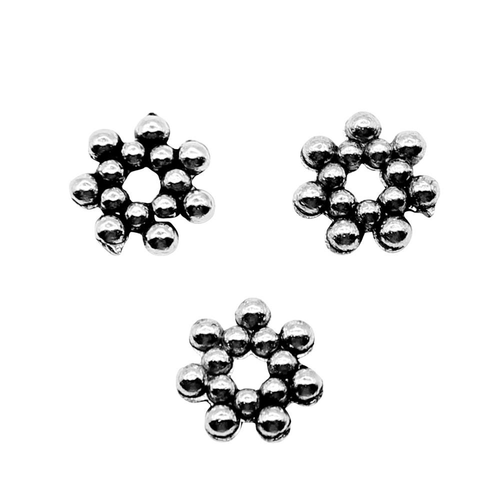 Caps Beaded Edge Spacer Beads Antique Style For DIY Jewelry Projects