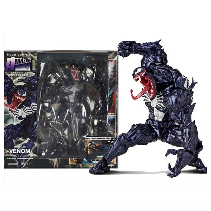 Figuras Revoltech Yamaguchi Pantera Negra Figura de Acción Modelo Venom Rey de Wakanda Pantera Negra T Challa Juguetes