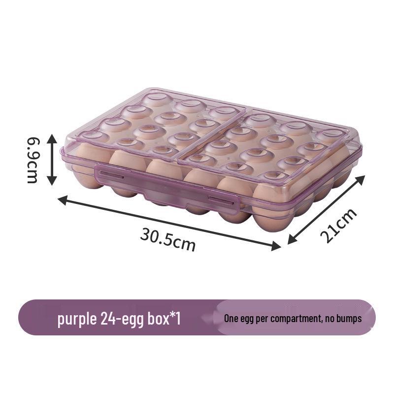 Shockproof Outdoor Egg Storage Box - Shatterproof, Transparent Plastic Tray for Camping and Refrigerator Use