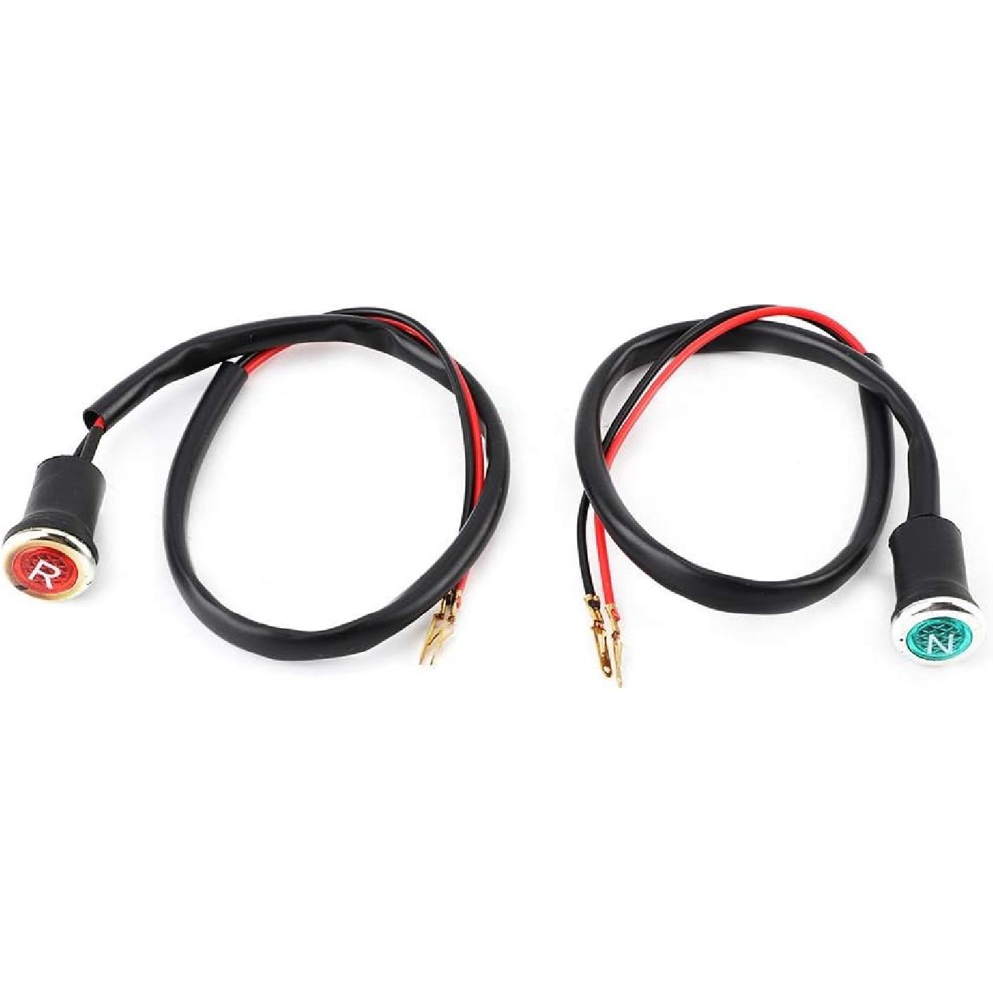 

Aramox Motorcycle Indicator Light, 1 Pair Red Green Reverse and Neutral Gear Shifter Indicator Light for ATVs