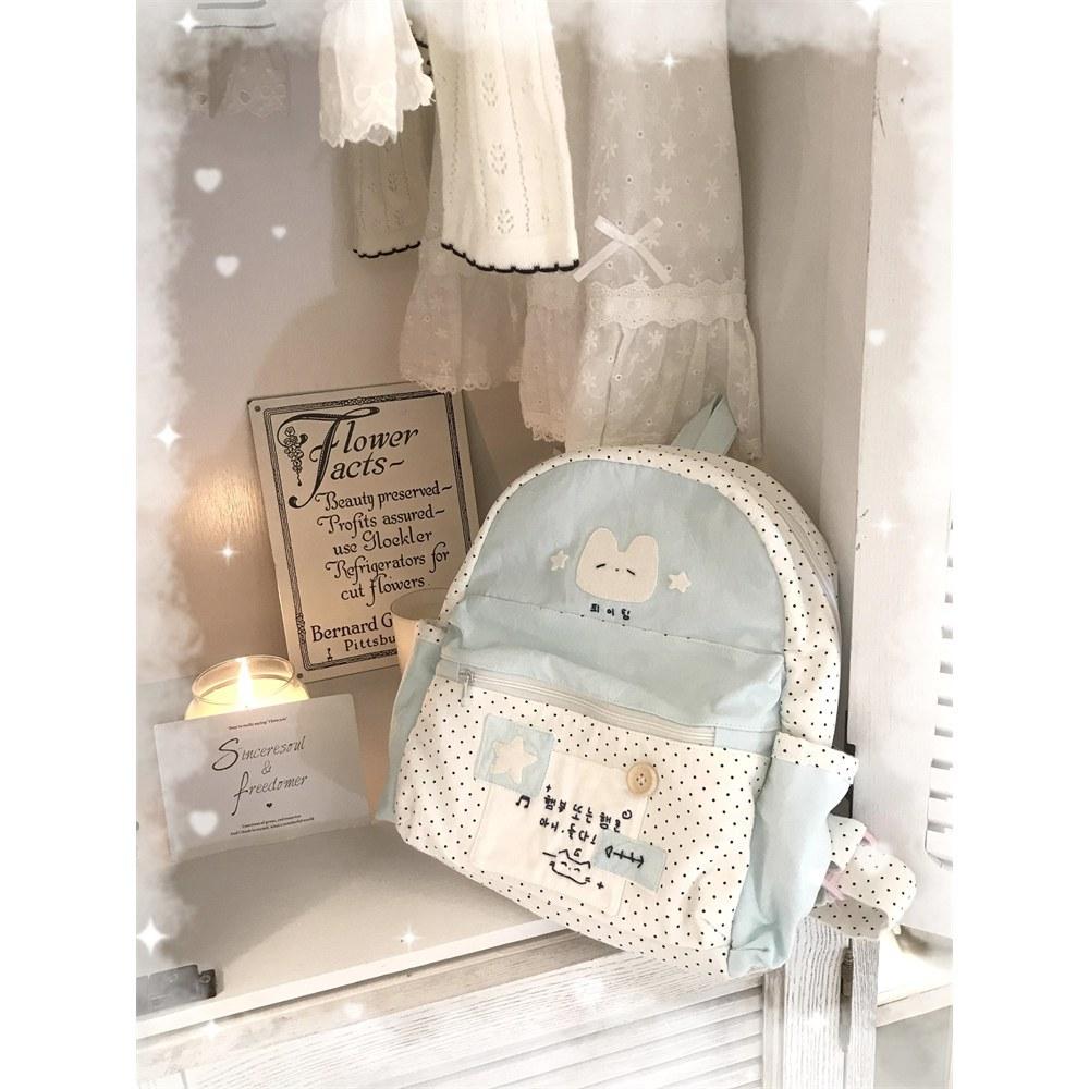 

New niche design, cute girl cartoon high-value backpack, student class commuting backpack, schoolbag синий