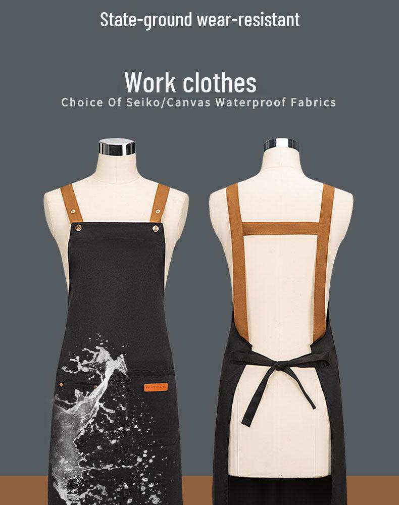 Waterproof Oil-Proof Logo Apron for Catering, Baking & Work