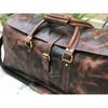 Ręcznie robiona torba podróżna Hunter Brown Leather Weekender - idealny prezent dla niego i dla niej