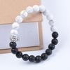 White Turquoise Monkey Head Beaded Bracelet - Unique Handmade Jewelry