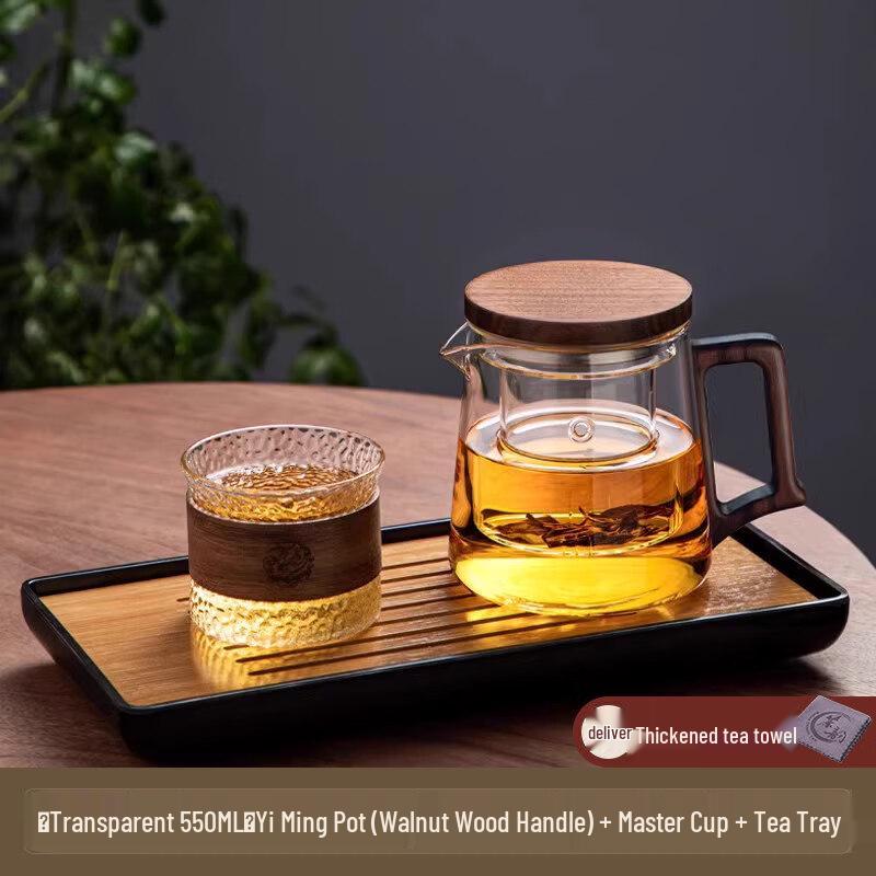 ZISIZ Heat-Resistant Household Glass Teapot