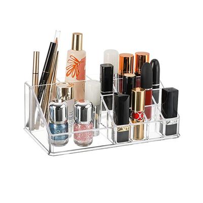 Lippenstift-Organizer aus Acryl, Lippenstifthalter, Lipgloss, kosmetische Aufbewahrungsbox, transparent, für Schublade, Schminktisch, Badezimmer