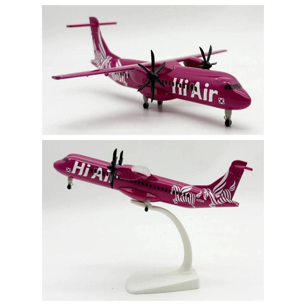 1/400 Spielzeugflugzeuge Metall Maßstabsflugzeug 20cm Korean Hi Air Airways ATR Propeller Flugzeuge M Rädern Fahrwerk Sammlerstück