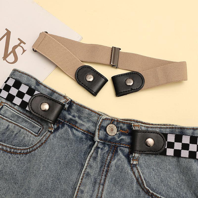 Invisible and Traceless Lazy Belt for Women's Elastic Elastic Trousers Belt for Jeans Pants Large Change Small Waist-retracting Artifact Belt