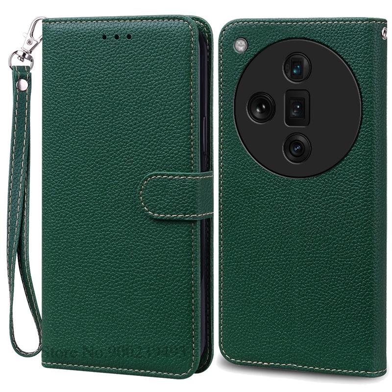 For OPPO Find X7 Case Leather Wallet Flip Case For OPPO Find X7 Ultra Case Soft Silicone Cover Coque Fundas Shell