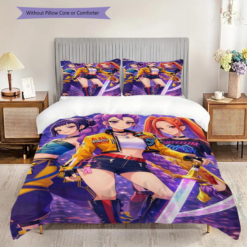 Fantasy Art Set Threepiece Set 1 Duvet Cover 2 Pillowcase Without Core Duvet Cover And Pillowcase Bedding Set Christmas Birthday Gift