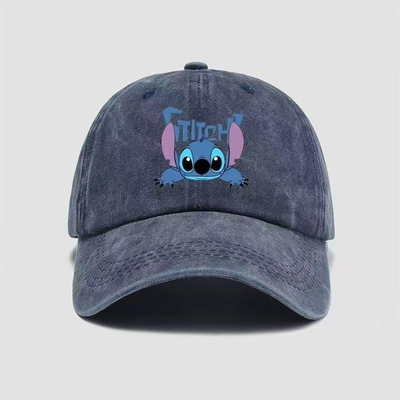 Casquette de Baseball Cartoon Stitch Avec Protection Solaire Pour un Usage Extérieur Décontracté
