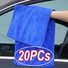 1-20Pcs Microfiber Towels Car Wash Quick Dry Cloth Towel Household Cleaning Cloths Auto Detailing Polishing Cloth Home Clean