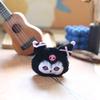 Charming Shark Cat Plush Keychain Coin Purse Fluffy Stuffed Animal Bag Accessory