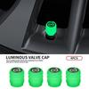 4Pcs Luminous Car Tire Valve Caps Fluorescent Night Glow Decor For Astra Insignia Mokka Zafira Corsa Vectra Antara Meriva
