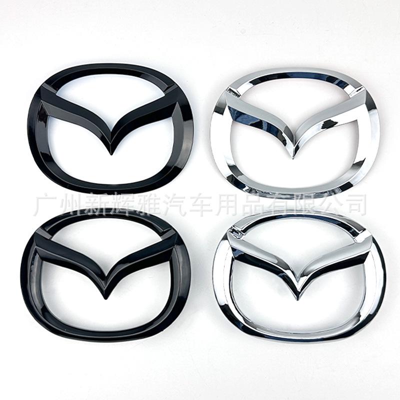 Kompatybilny emblemat Mazda do Mazda 3, Mazda 6, Atenza, CX-4, CX-7 – Przednia kratka i tylna klapa bagażnika.