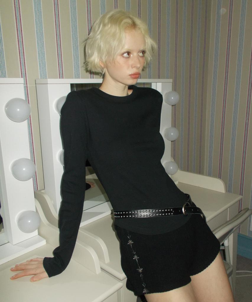 Kyuliti C Ribbed Shorts_Black