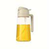 2-In-1 Glass Oil Dispenser & Sprayer - Perfect for Cooking, Grilling, Salads | 16oz/470ml | PVC Free, Machine Washable | Black