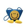 Color Woven Three-dimensional Smiley Face Bucket Portable Messenger Bag