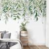 Wall Fashion Decoration Stickers Green Plants Leaves Tropical Wall Sticker Decals PVC Home Room Mural Decor Removable Accessory