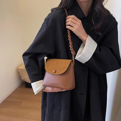 Sacs à Bandoulière pour Femmes Simplicité de Haute Qualité PU Design Couleur Unie Décontracté Luxe Léger Sacs Bandoulière