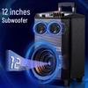Malata M+9017C 12-inch Outdoor Portable Bluetooth Trolley Speaker (CN Version)