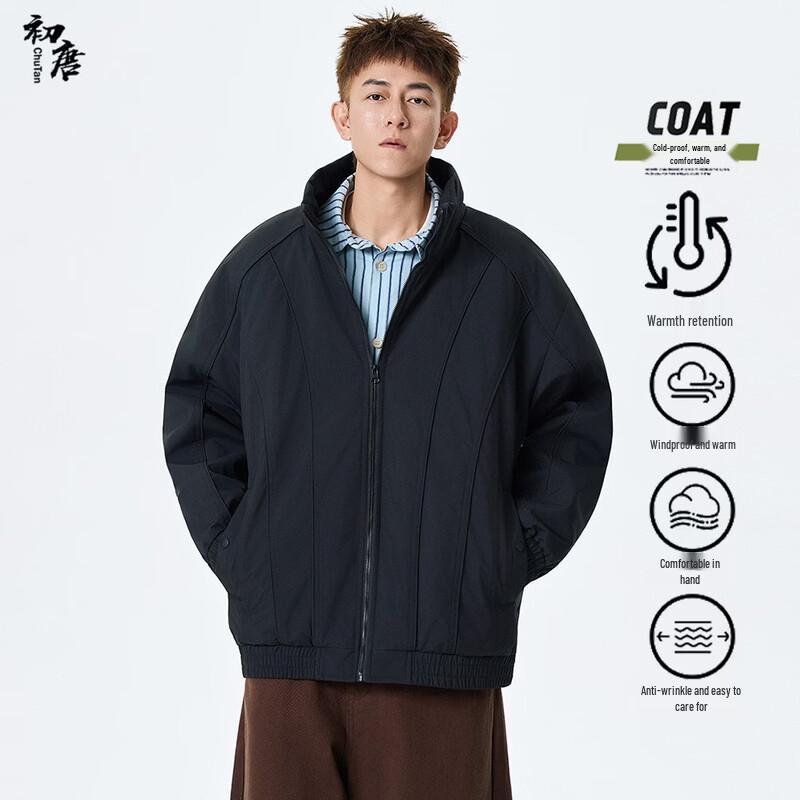 Unisex Winter Padded Stand Collar Jacket