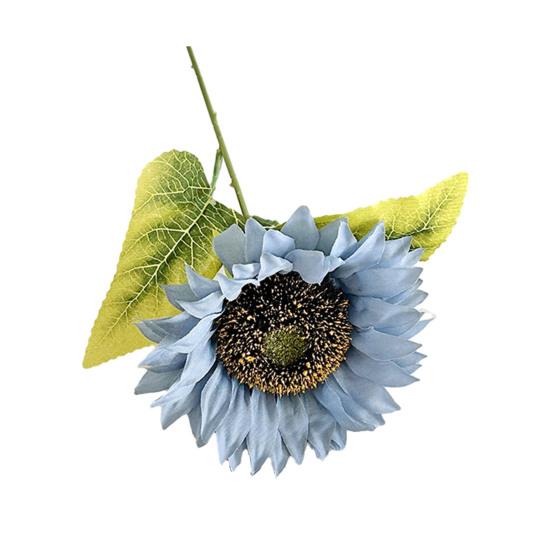 Artificial Flowers Realistic Sunflower Bouquet for Home Decoration UV-Resistant Fade-Free Adjustable Stem Living Room Bedroom Wedding Photo Props