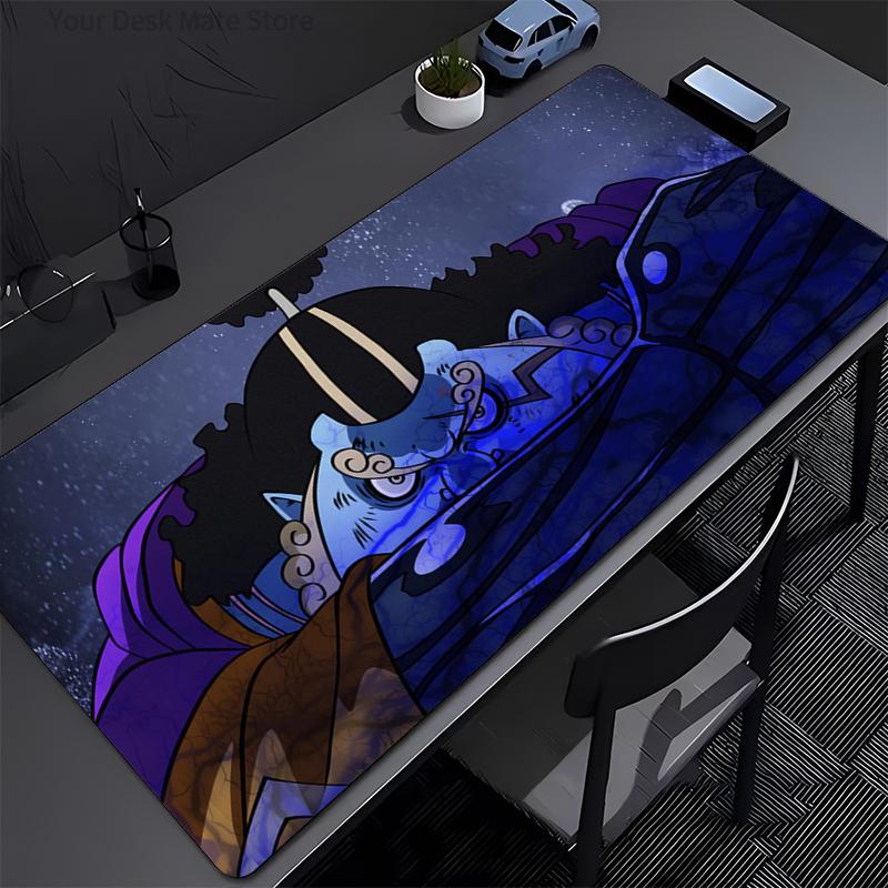 ONE PIECE Jinbe Gaming Mouse Pad Accessories Office Gamer Keyboard Desk Mat Non-Slip Laptop Ground Mat Large PC Carpet Mousepad