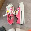 Casual Two-Way Thick-Soled Canvas Shoes Women's Summer Breathable Versatile Height Increasing Casual Sneakers New Single Layer Shoes