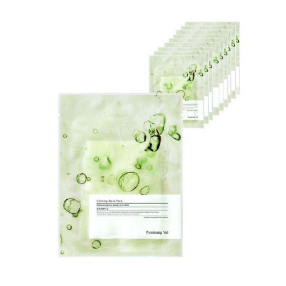 Pyunkang Yul Calming Moisture Mask Pack 10 Sheets - Intensive Soothing & Hydrating Facial Sheet Mask for Sensitive Skin Care