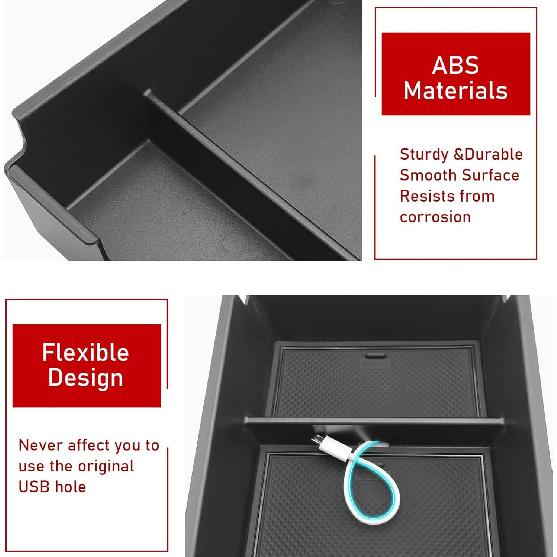 TTCR-II Compatible With Kia Sportage Center Console Organizer  2024 2025 2026, For Sportage NQ5 Console Organizer Tray EX/LX/SX/X-Line  2024 2025